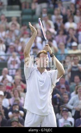 Joueur de tennis britannique Greg Rusedski Banque D'Images