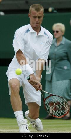 Lleyton Hewitt - Wimbledon Banque D'Images