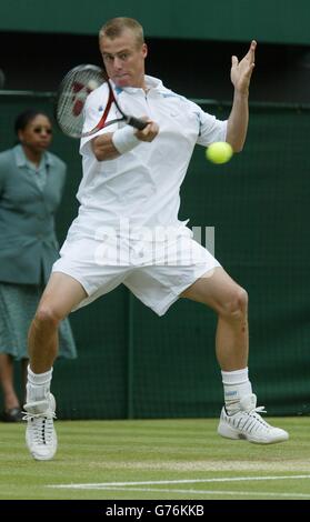 Lleyton Hewitt Wimbledon Banque D'Images