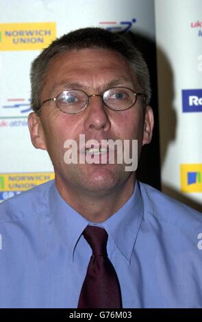 Le chef David Moorcroft UK Athletics Banque D'Images