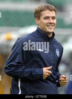 Formation de l'équipe Angleterre - Michael Owen Banque D'Images