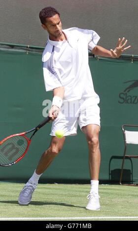 Wimbledon 2002 - Parmar v Enqvist Banque D'Images