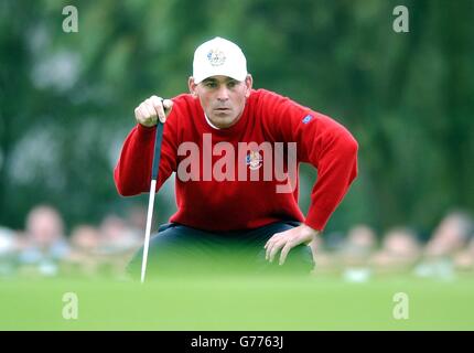 Thomas Bjorn Ryder Cup Banque D'Images