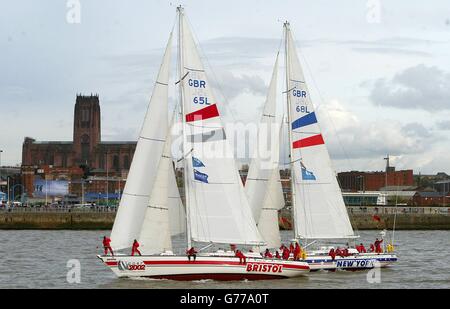 Le Clipper 2002 Course autour du monde à la Voile Banque D'Images