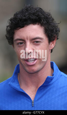 Golf Rory McIlroy - Photocall - Stormont Banque D'Images