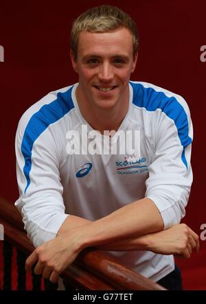 Sport - Jeux du Commonwealth 2014 - Aperçu.Robbie Renwick, en Écosse, lors d'une séance photo à Scotland House, Glasgow, en Écosse. Banque D'Images