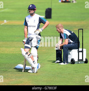 Cricket - Investec Série Test Test - Angleterre - Troisième Session filets - Jour deux - l'Ageas Bowl Banque D'Images