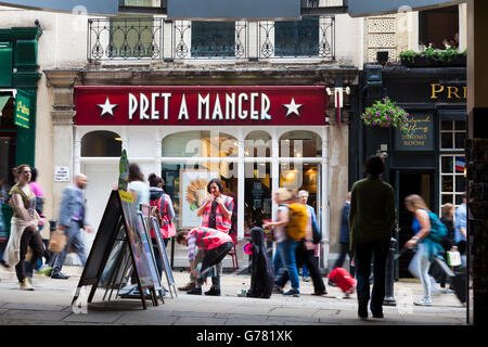 Shop avant, Pret a manger, Villier Street, London, UK Banque D'Images