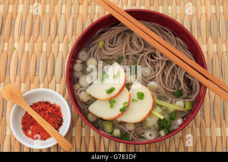 Plat japonais, la fin de l'année, toshikoshi soba soba, Banque D'Images