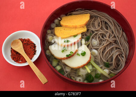 Plat japonais, la fin de l'année, toshikoshi soba soba, Banque D'Images