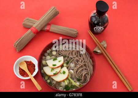 Plat japonais, la fin de l'année, toshikoshi soba soba, Banque D'Images