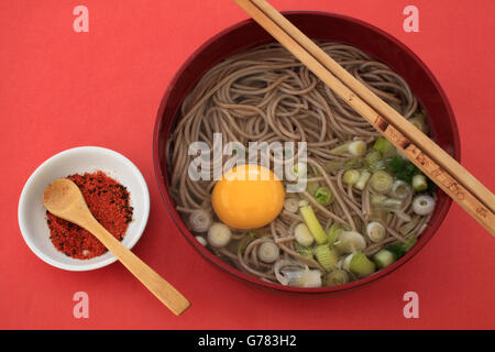 Plat japonais, la fin de l'année, toshikoshi soba soba, Banque D'Images