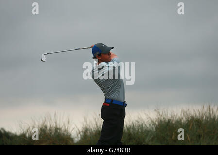 Golf - le championnat ouvert 2014 - troisième jour - Royal Liverpool Golf Club.Rory McIlroy d'Irlande du Nord pendant la troisième journée du Championnat d'Open 2014 au Royal Liverpool Golf Club, Hoylake. Banque D'Images