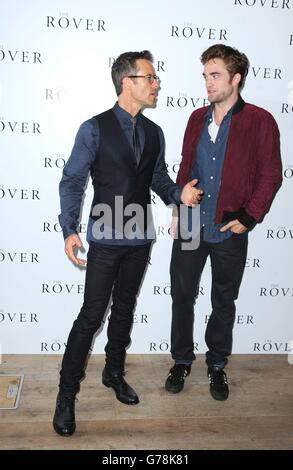 Le Rover Photocall - BFI Southbank - Londres.Guy Pearce et Robert Pattinson assistent à une photo pour le nouveau film The Rover au BFI à Londres. Banque D'Images