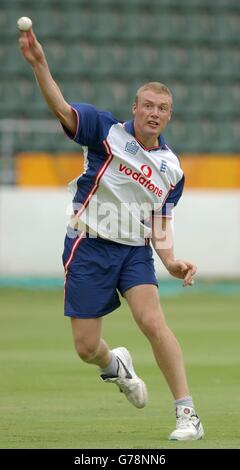 L'Angleterre pratique Cricket Port Elizabeth Banque D'Images