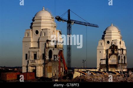 Le stade de Wembley Twin Towers Banque D'Images