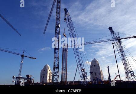 Le stade de Wembley Twin Towers Banque D'Images