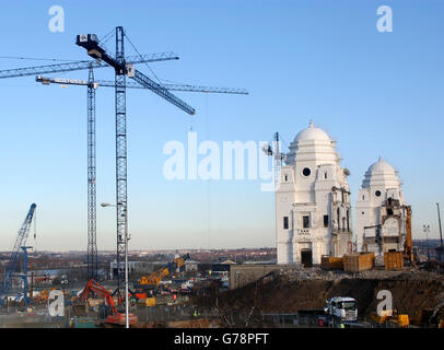 Démolition des tours jumelles de Wembley Banque D'Images