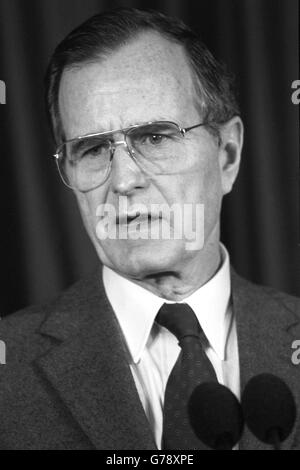 La politique américaine - George HW Bush Banque D'Images