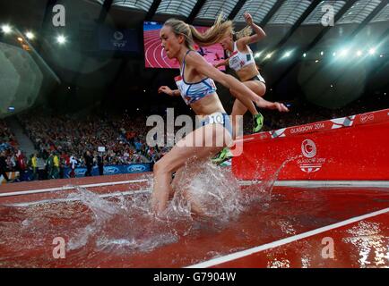 Sport - Jeux du Commonwealth 2014 - septième jour.Eilish McColgan en Écosse pendant le Steeplechase de 3000m féminin à Hampden Park, pendant les Jeux du Commonwealth de 2014 à Glasgow. Banque D'Images