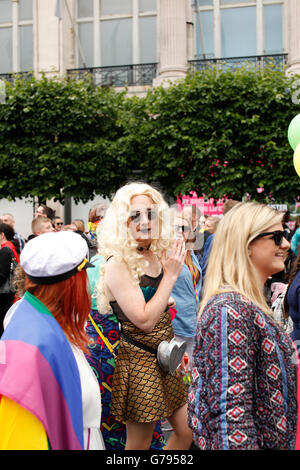 Dublin, Irlande, 2016, défilé, fierté, Gay, droit de l'homme, de la politique, LGBT, Mars, célébration, Banque D'Images