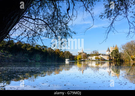 Château de Laxenburg Schlosspark parc Franzensburg, Laxenburg, Autriche, Niederösterreich, Autriche, Vienne, Wienerwald Woods Banque D'Images