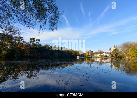 Château de Laxenburg Schlosspark parc Franzensburg, Laxenburg, Autriche, Niederösterreich, Autriche, Vienne, Wienerwald Woods Banque D'Images