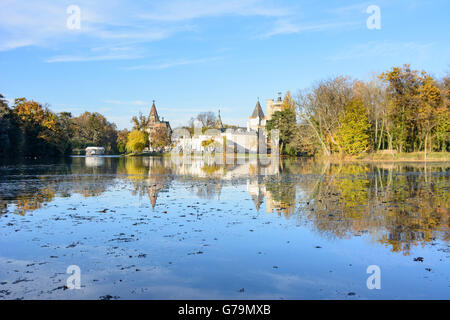 Château de Laxenburg Schlosspark parc Franzensburg, Laxenburg, Autriche, Niederösterreich, Autriche, Vienne, Wienerwald Woods Banque D'Images