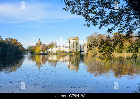 Château de Laxenburg Schlosspark parc Franzensburg, Laxenburg, Autriche, Niederösterreich, Autriche, Vienne, Wienerwald Woods Banque D'Images