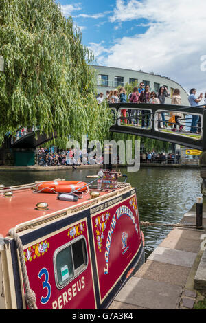 Regents Canal Camden High Street Camden Town Camden Market Londres Angleterre Banque D'Images