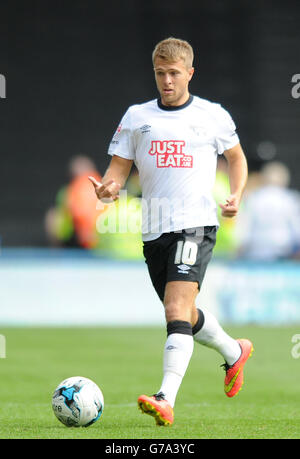 Football - Championnat Sky Bet - Derby County v Rotherham United - Stade iPro. Jamie Ward du comté de Derby Banque D'Images