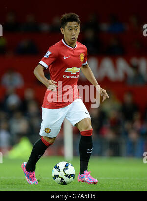 Football - pré saison amicale - Manchester United / Valencia - Old Trafford.Shinji Kagawa de Manchester United en action contre Valence, lors d'une pré-saison amicale à Old Trafford, Manchester. Banque D'Images