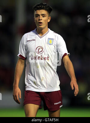 Football - pré-saison amical - Walsall v Aston Villa - Banks's Stadium.Jack Grealish de la Villa Aston Banque D'Images