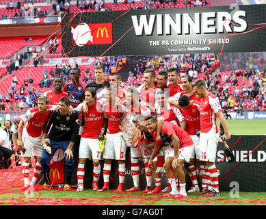 Soccer - FA Community Shield 2014 - Arsenal v Manchester City - Stade de Wembley Banque D'Images