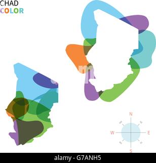 Localisation Tchad Image Carte du Tchad et localisation sur la carte de l'Afrique. Illustration ...