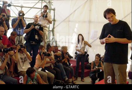 Le réalisateur Quentin Tarantino au cours d'un photocall pour promouvoir l'histoire secrète du cinéma italien - le roi italien des B's. Le projet présentera 20-25 films de genre, sélectionnés sur la base de leur grande importance, grande invisibilité et films qui ont été restaurés et n'ont pas été vus depuis au moins une décennie, pendant le 61e Festival du film de Venise à Venise à Venise. Banque D'Images