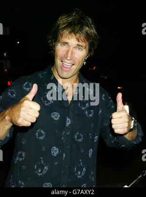 Pat Cash, joueur de tennis, arrive pour la première mondiale de la comédie romantique Wimbledon au Samuel Goldwyn Theatre de Beverly Hills, en Californie Banque D'Images