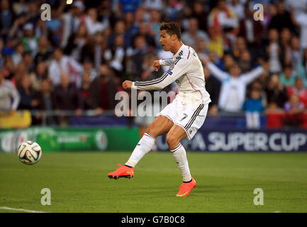 Soccer - 2014 Super Coupe de l'UEFA - Sevilla v Real madrid - Cardiff City Stadium Banque D'Images