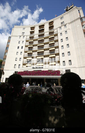 Stock des hôtels de Londres. The Dorchester Hotel, Park Lane, Londres. Banque D'Images