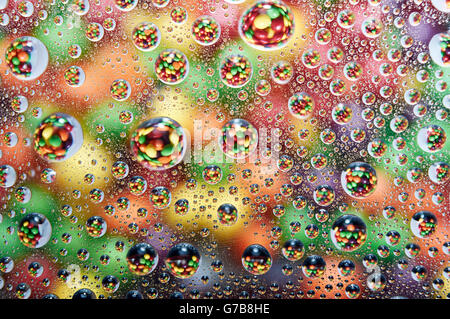 Candy dans l'eau-gouttes Banque D'Images