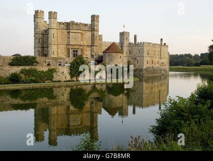 Château de Leeds.Vue générale du château de Leeds dans le Kent, qui accueille un sommet politique irlandais. Banque D'Images