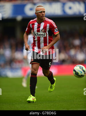 Wes Brown de Sunderland pendant le match de la Barclays Premier League à Loftus Road, Londres. APPUYEZ SUR ASSOCIATION photo. Date de la photo: Samedi 30 août 2014. Voir PA Story SOCCER QPR. Le crédit photo devrait se lire comme suit : Adam Davy/PA Wire. Banque D'Images