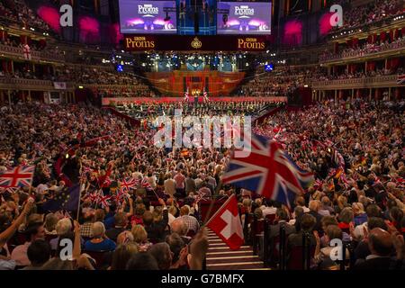 The Last Night of the BBC Proms au Royal Albert Hall, Londres. Banque D'Images