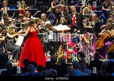 Last Night of the Proms 2014 - Londres Banque D'Images