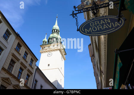 Old Town Hall, Brno (Brünn), République tchèque, Jihomoravsky, Mauritius, Moravie du Sud, Banque D'Images