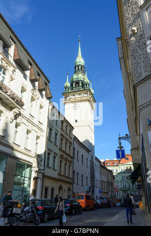 Old Town Hall, Brno (Brünn), République tchèque, Jihomoravsky, Mauritius, Moravie du Sud, Banque D'Images