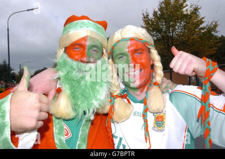 L'ensemble de l'Irlande finale Football GAA Banque D'Images