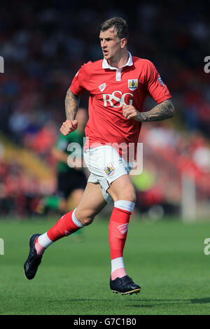 Football - Sky Bet League One - Bristol City / Scunthorpe United - Ashton Gate.Aden Flint de Bristol City Banque D'Images