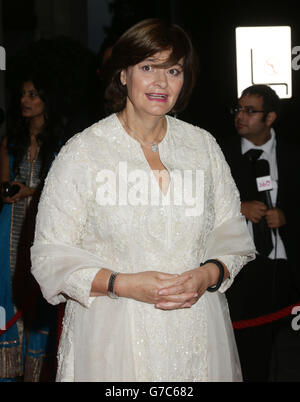 Asian Achievers Awards - Londres.Cherie Blair arrivant pour les Asian Achievers Awards, au Grosvenor House Hotel sur Park Lane, Londres. Banque D'Images