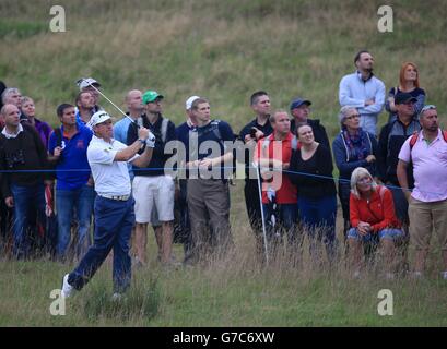 Golf - 2014 ISPS Handa Welsh Open - troisième jour - Celtic Manor.L'Angleterre Lee Westwood pendant le troisième jour des 2014 ISPS Handa Welsh Open au Celtic Manor, Newport. Banque D'Images